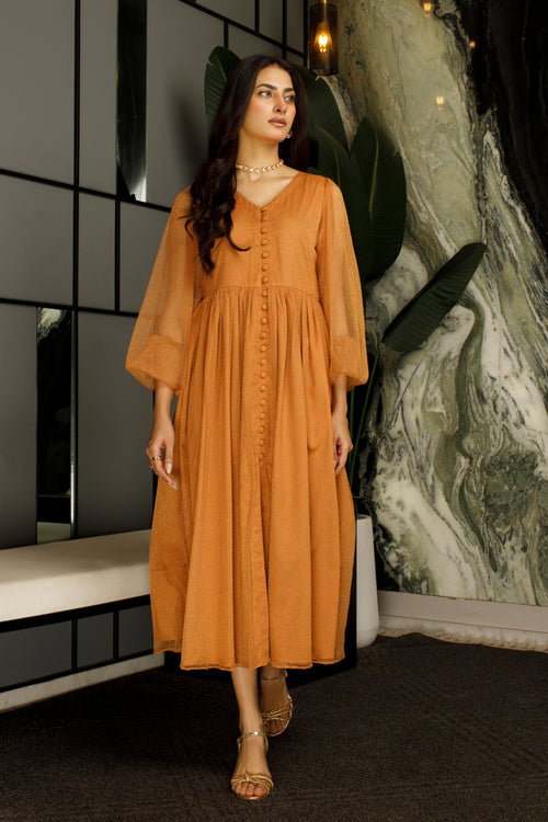 Golden Hour Glow Long Dress