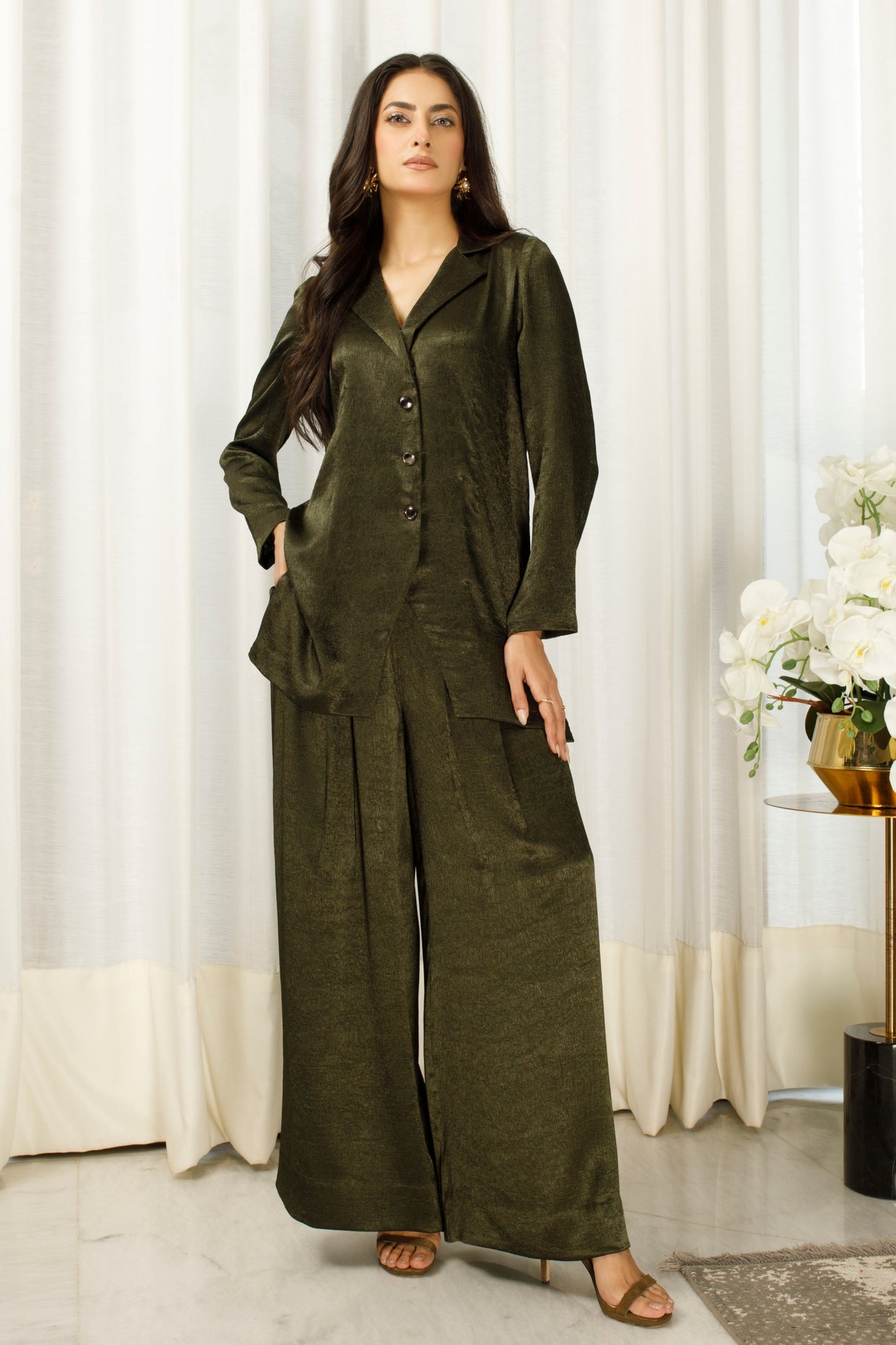 Textured silk fabric