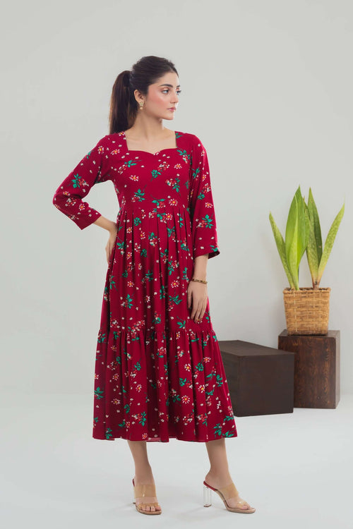 Berry Blush Long Dress