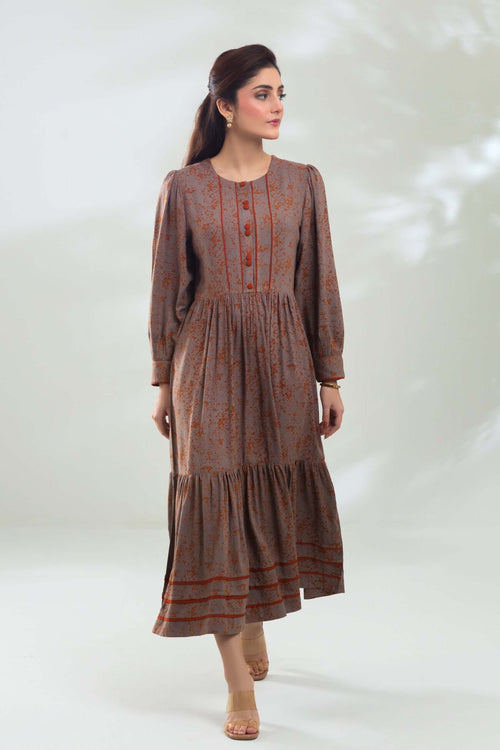 Autumn Glow Tiered Dress