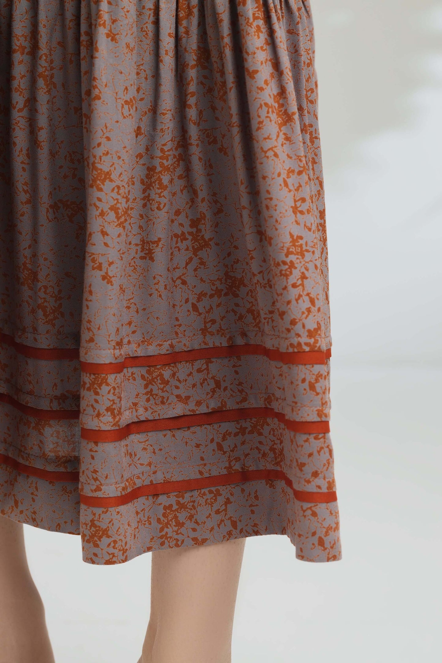 Autumn Glow Tiered Dress