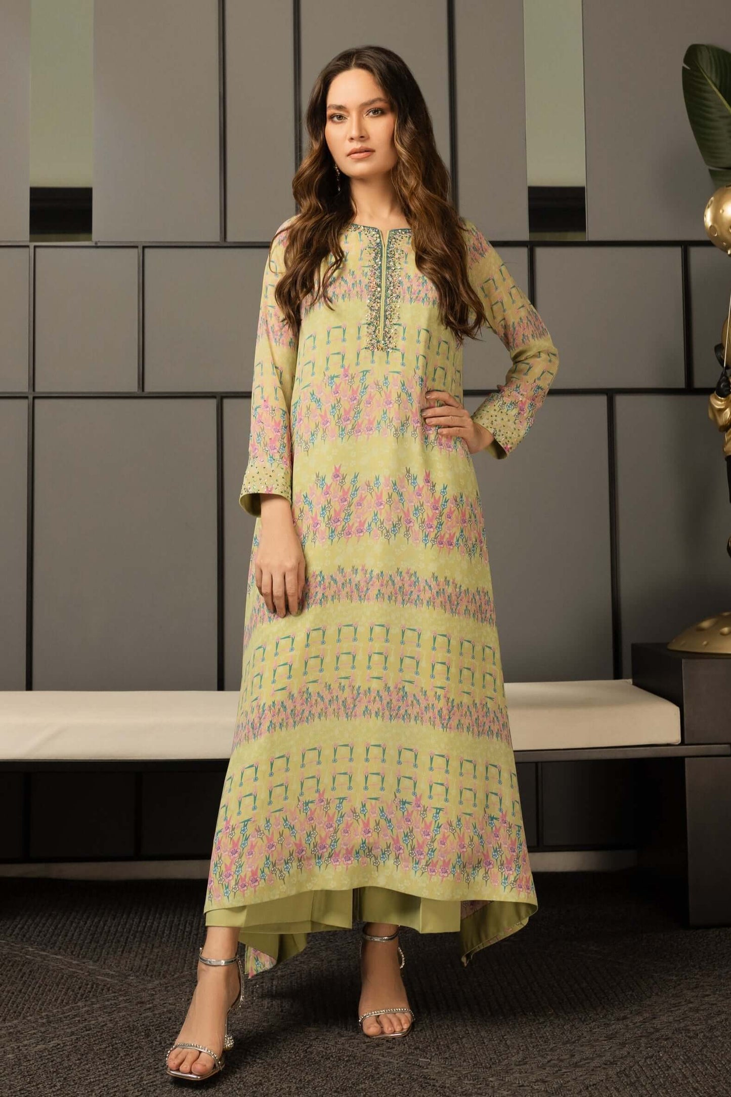 asymmetric long dress