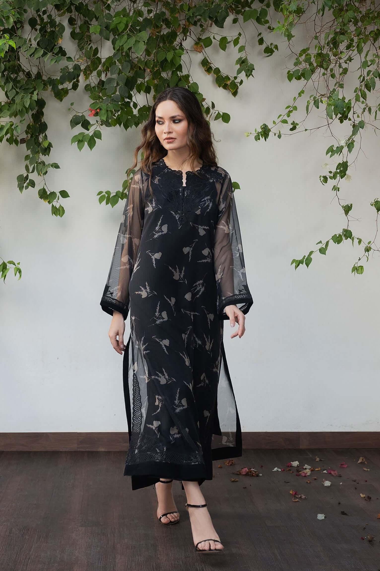 black long dress