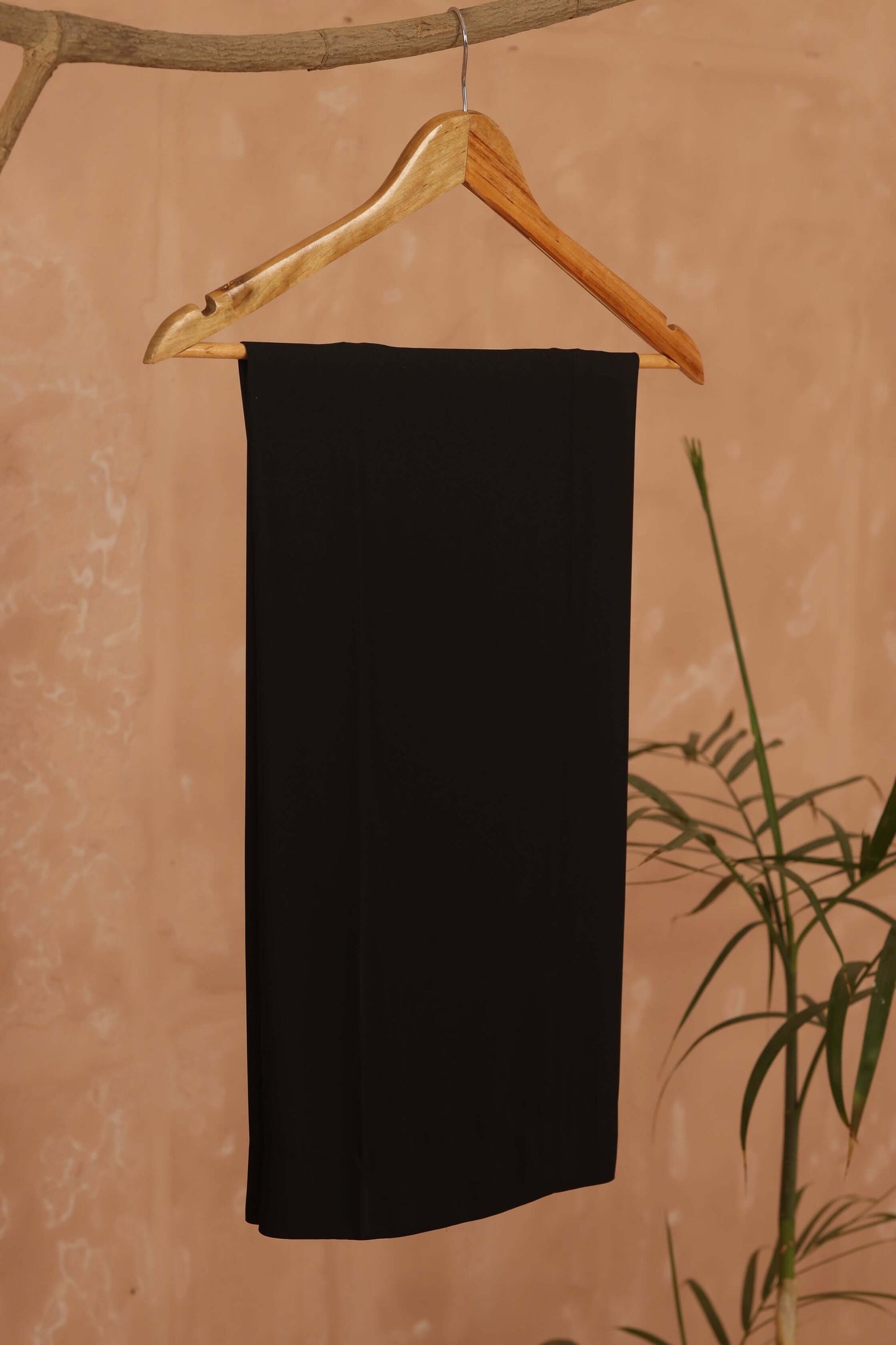 Black Embroidered Long Dress