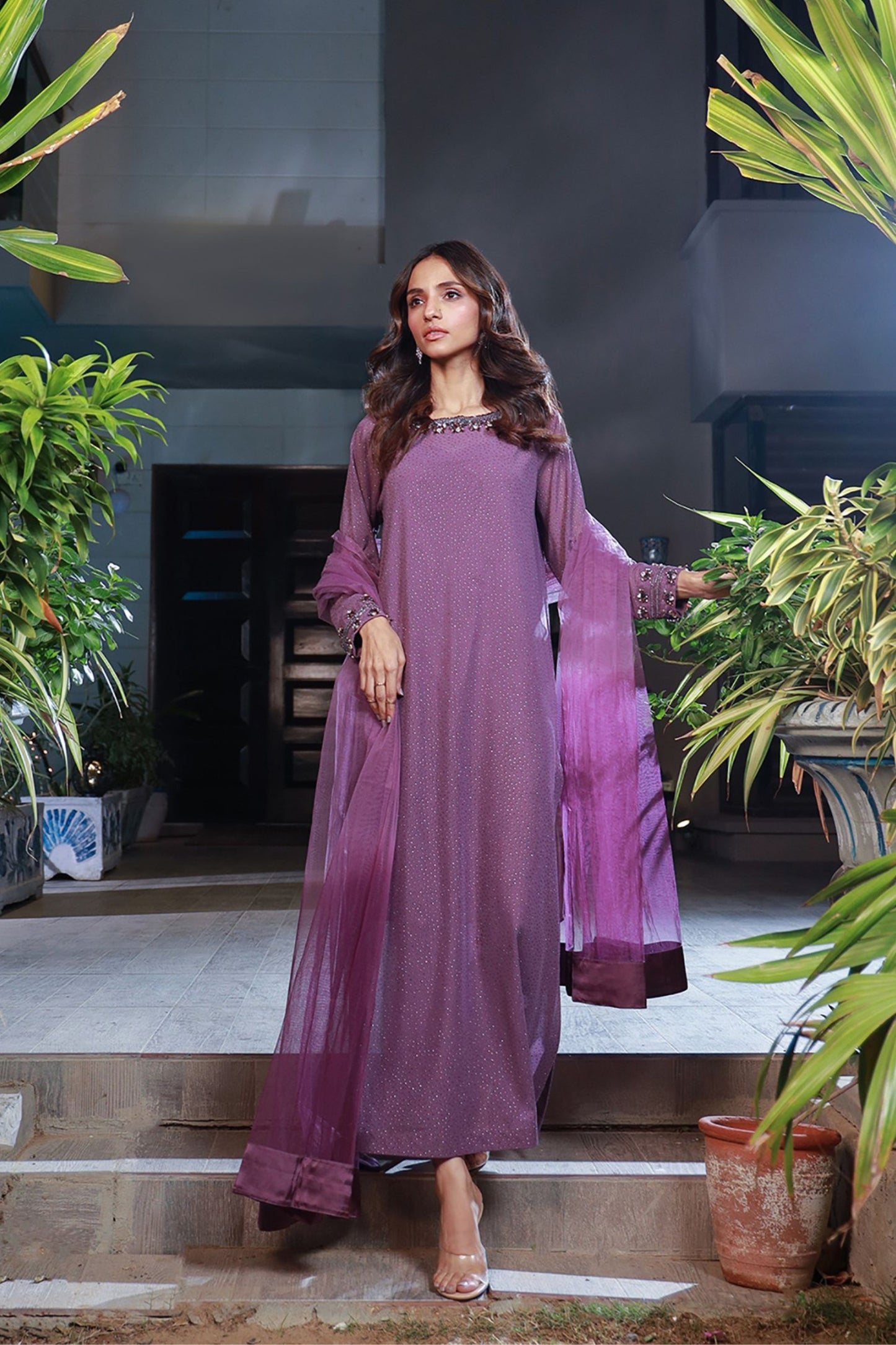 lavender color dress