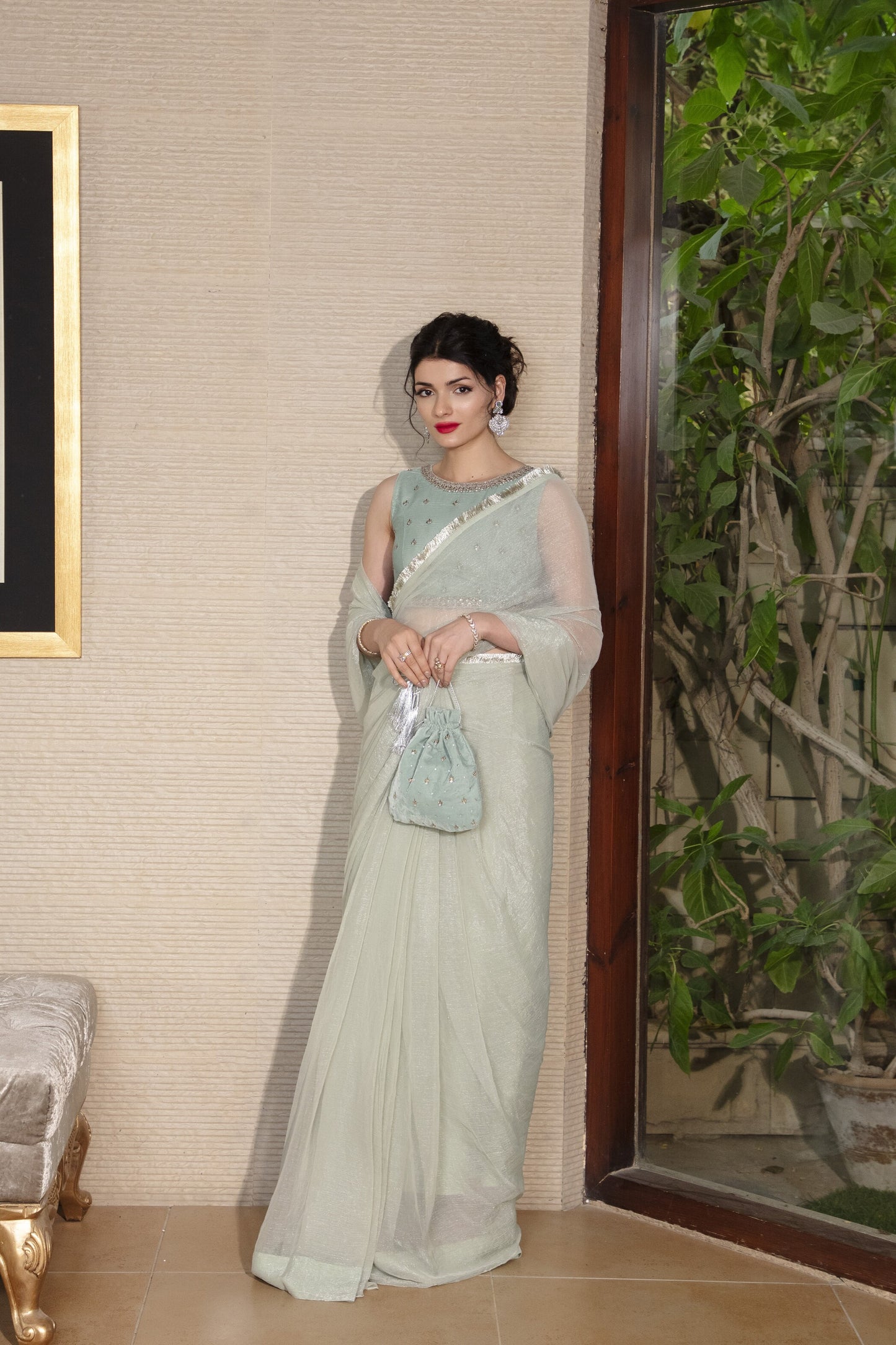 Mint Serenity Saree
