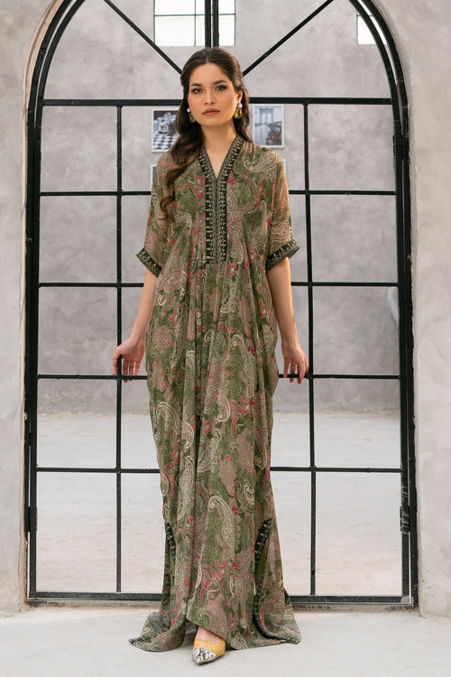 Olive Mirage Kaftan