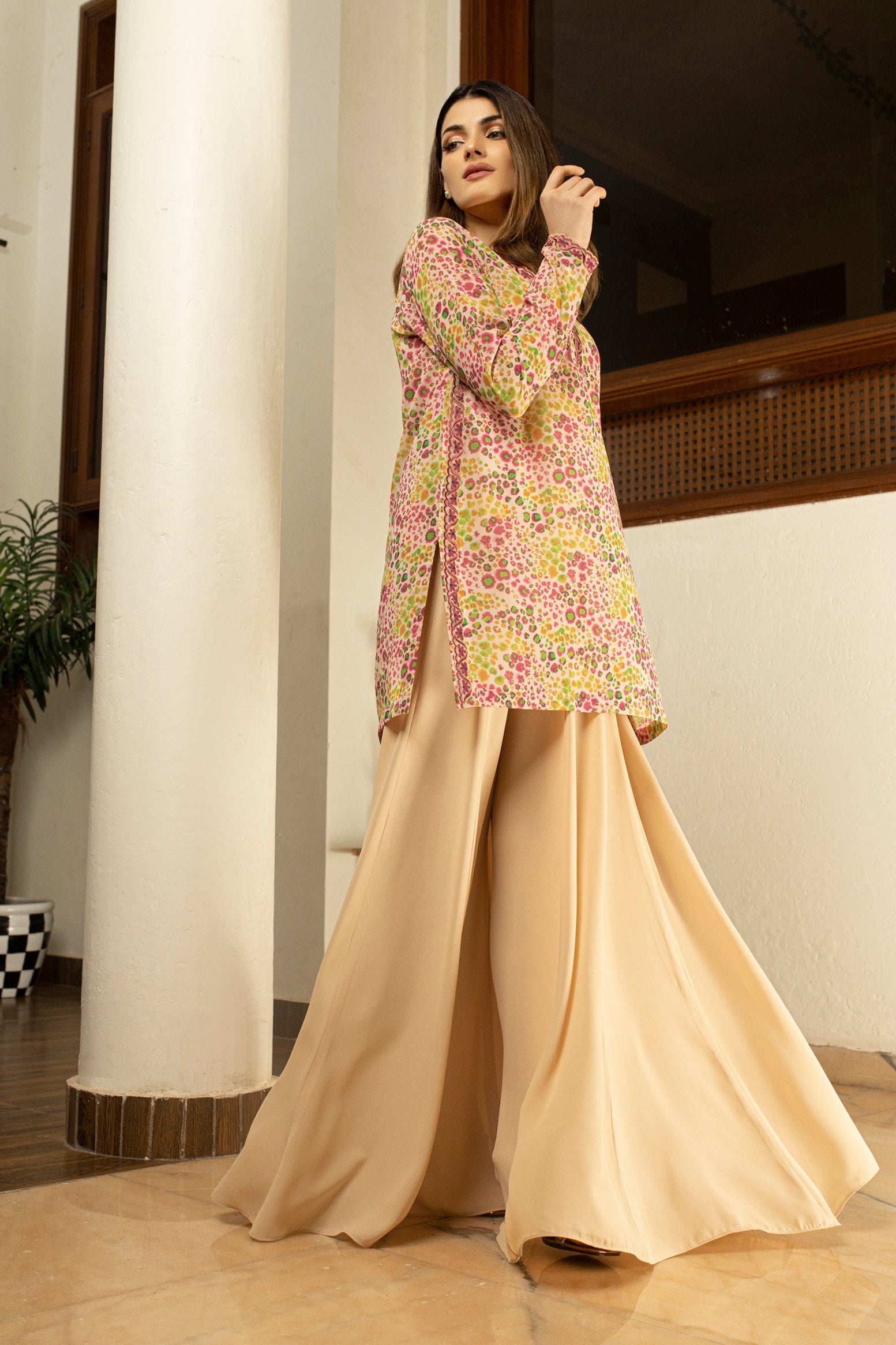 two part dress design Bateau Neck Two Piece Black Long Sleeves Prom Dress PG319 US8 / Custom Color