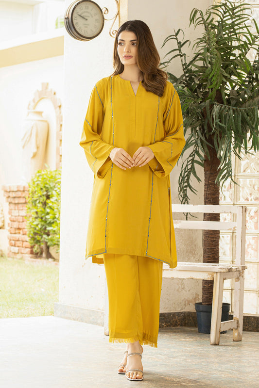 Crepe Lime Shirt and Trousers 