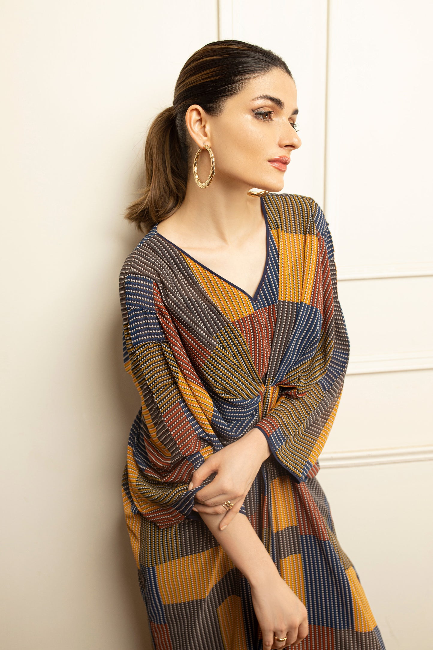 Multicolored Printed Kaftan