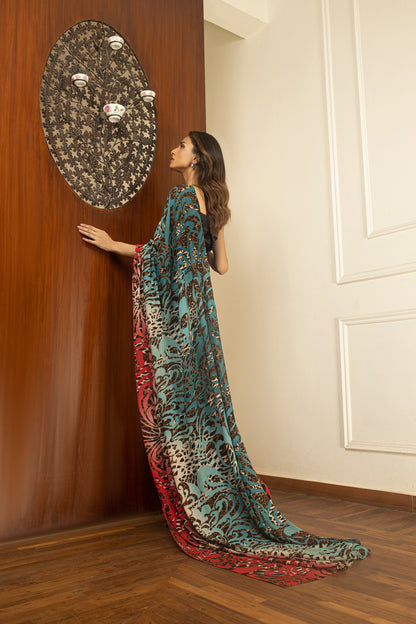 Ombre Affair Printed Saree