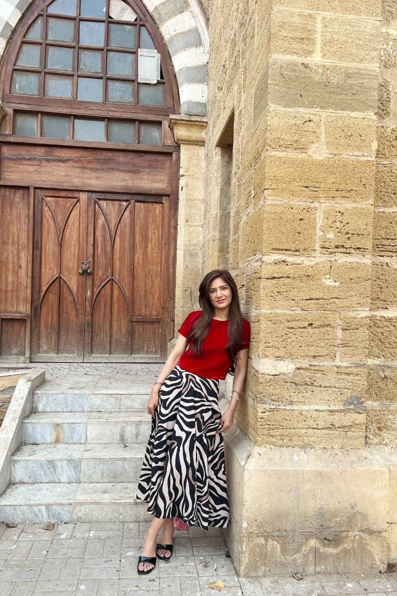 Wild Muse Crepe Skirt