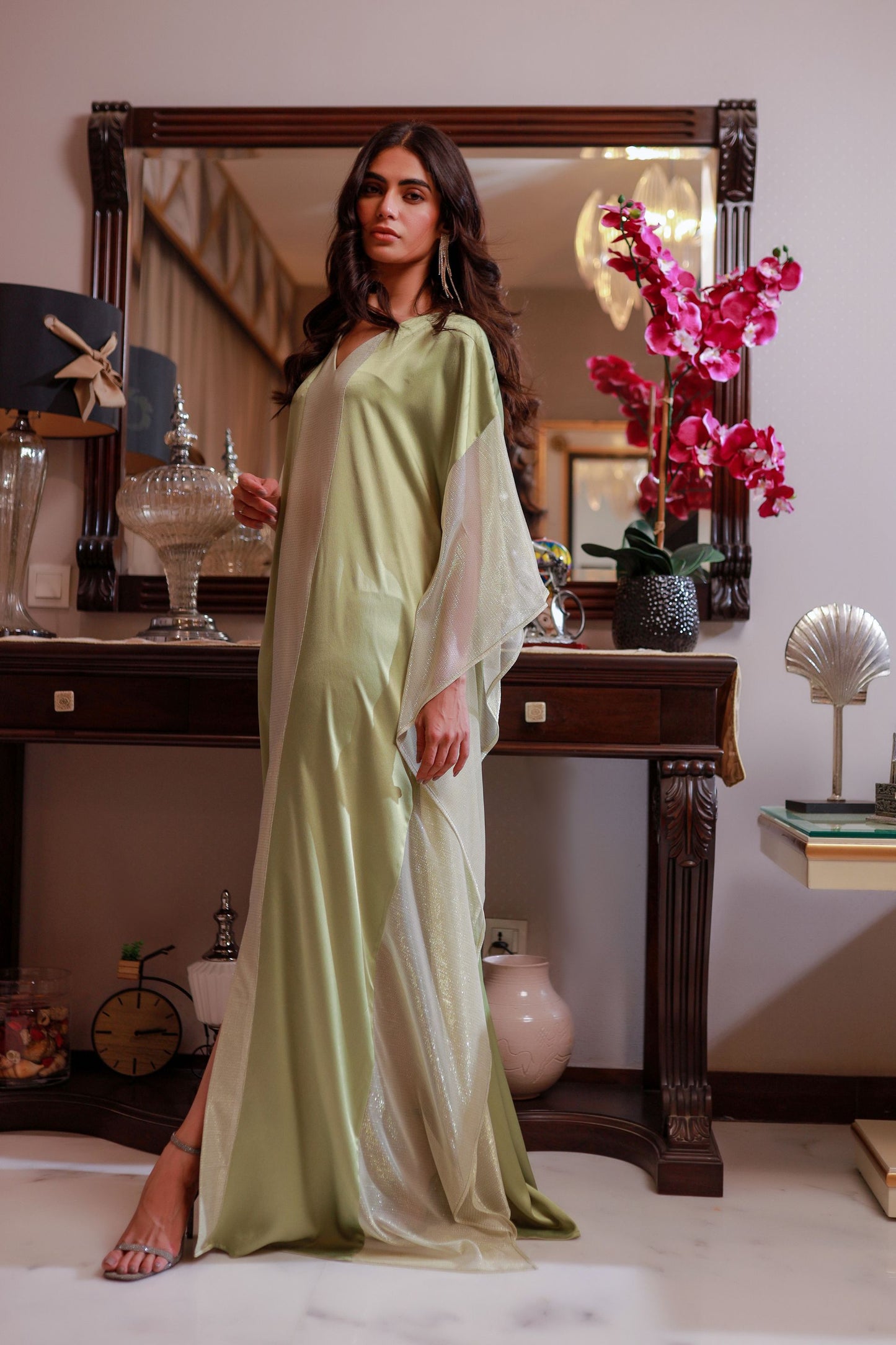 Pistachio Green Kaftan