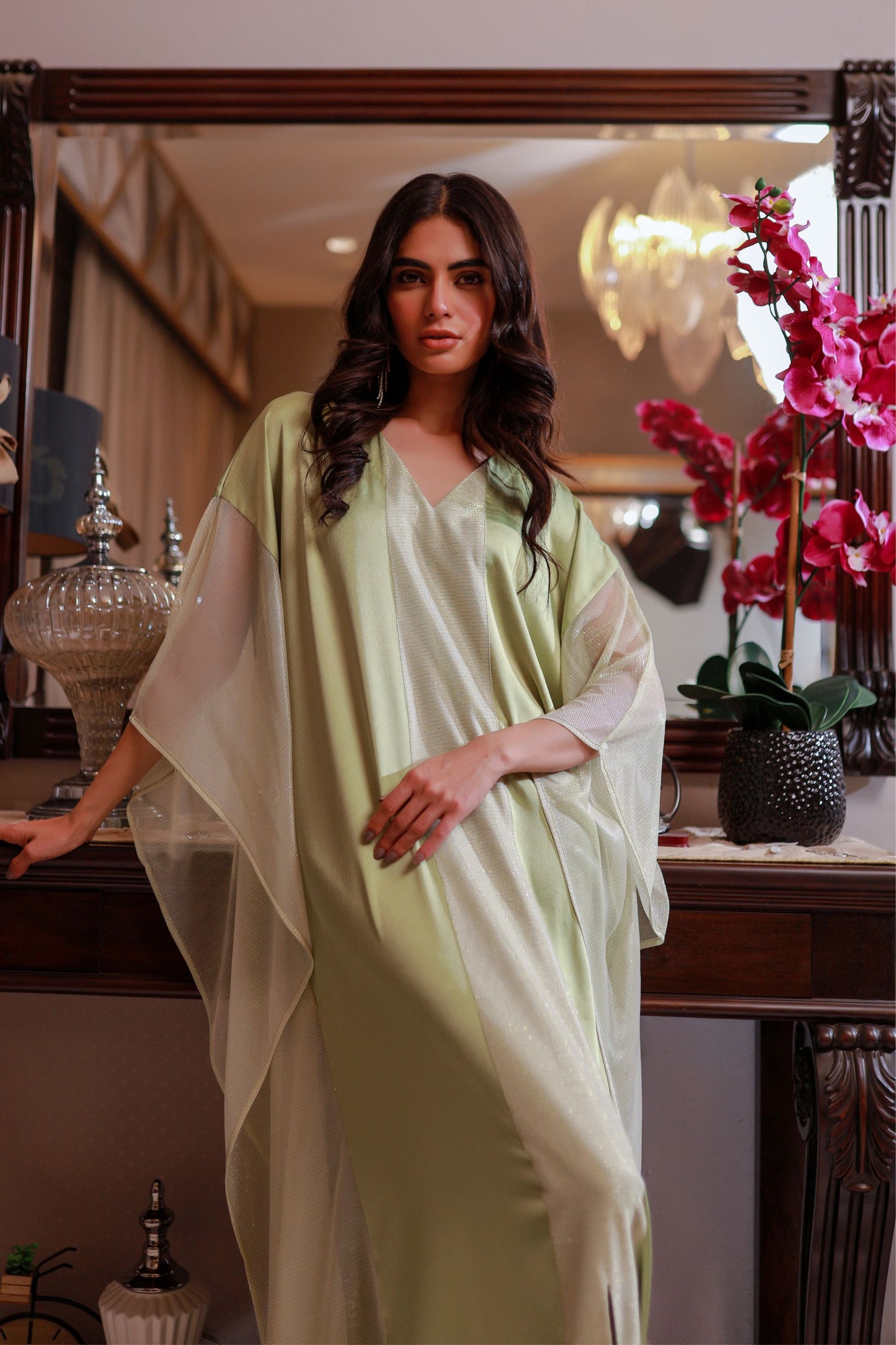 Pistachio Green Kaftan