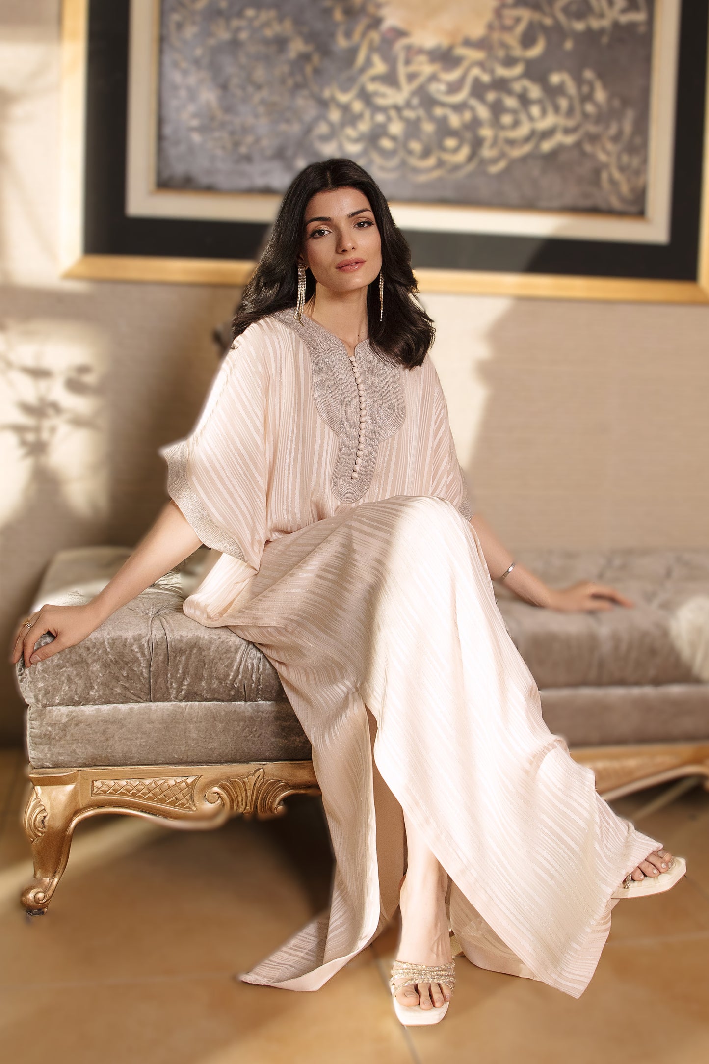 Ethereal Blush Kaftan