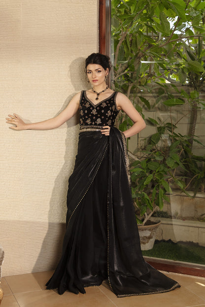 Noir Radiance Saree