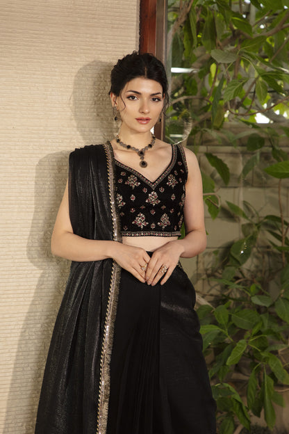 Noir Radiance Saree