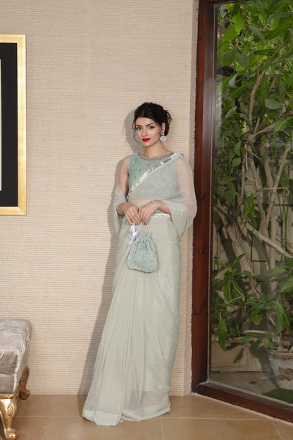Mint Serenity Saree