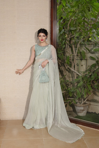 Mint Serenity Saree
