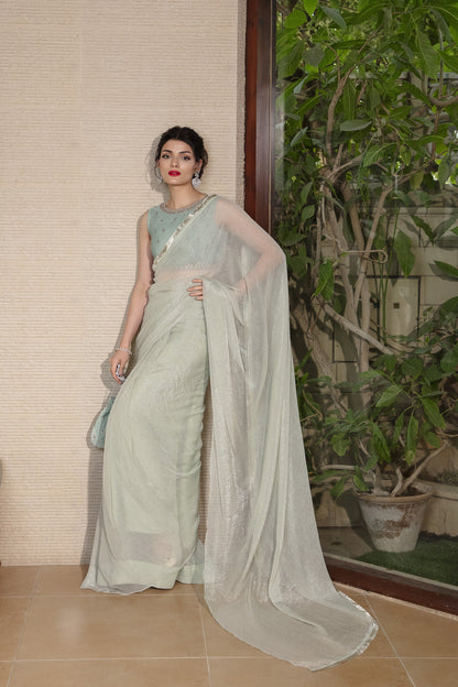 Mint Serenity Saree