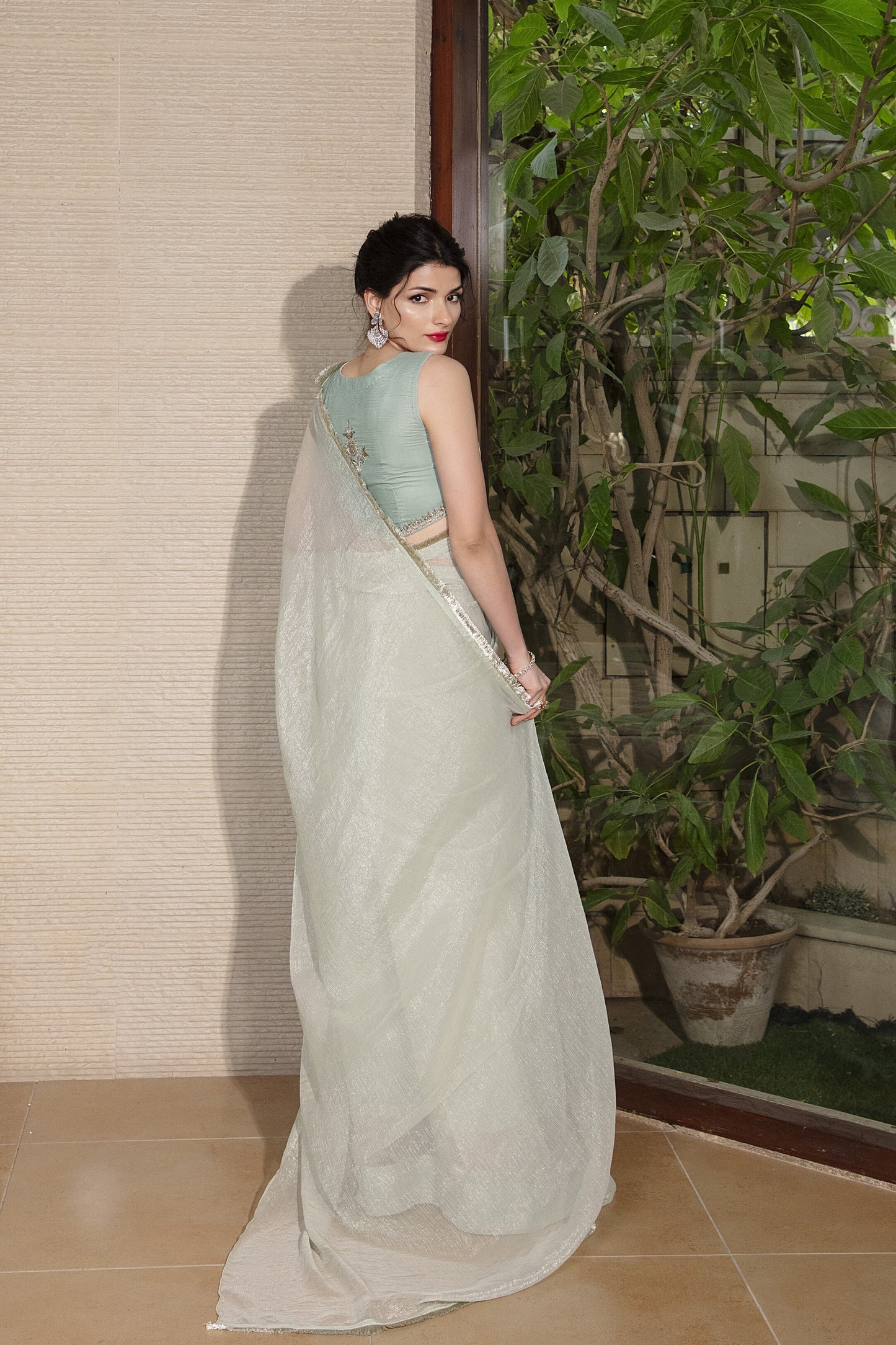 Mint Serenity Saree