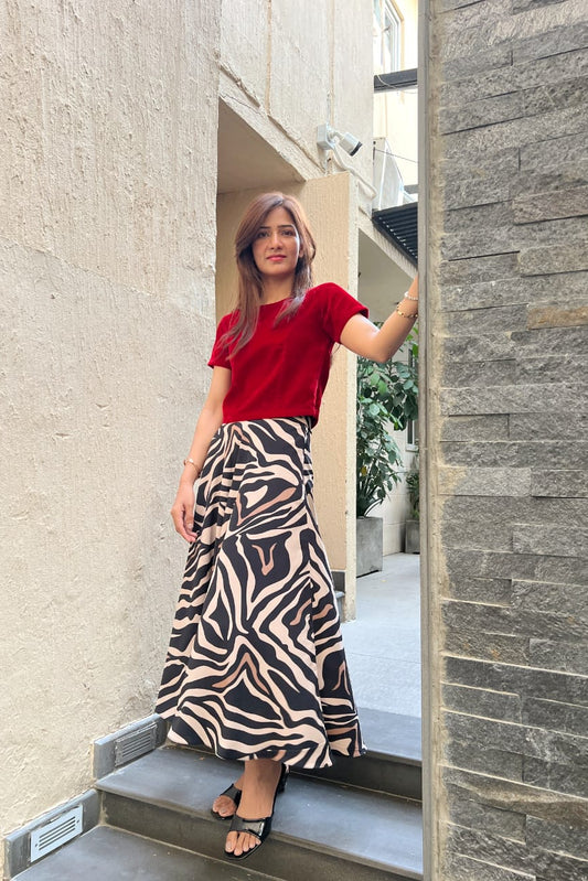 Wild Muse Crepe Skirt