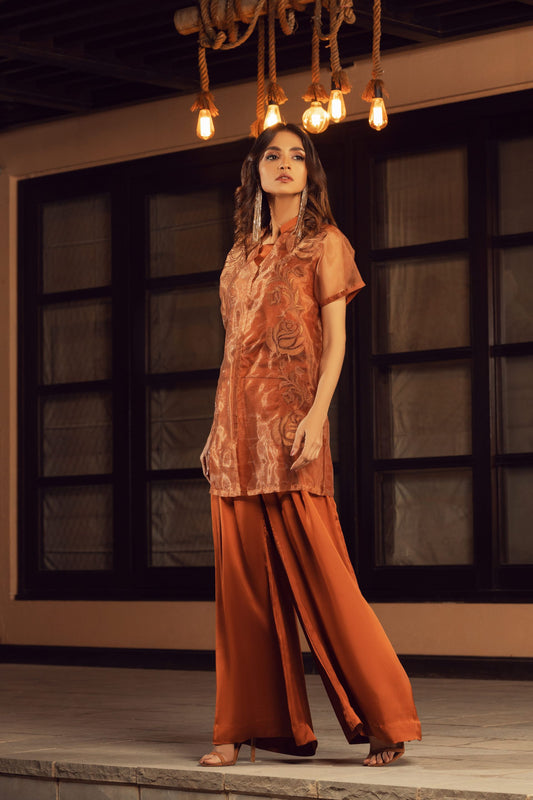 Terracotta Patchwork Dress