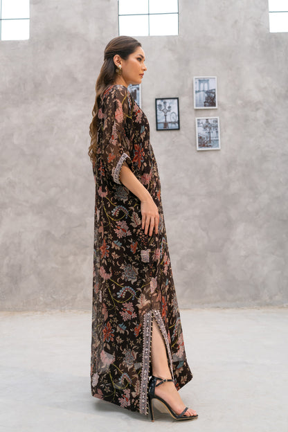 Mocha Bloom Kaftan