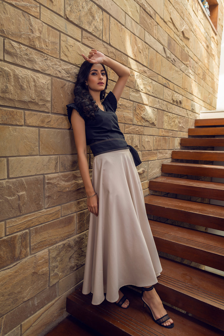 Long Skirt with Top Wrap by Velour