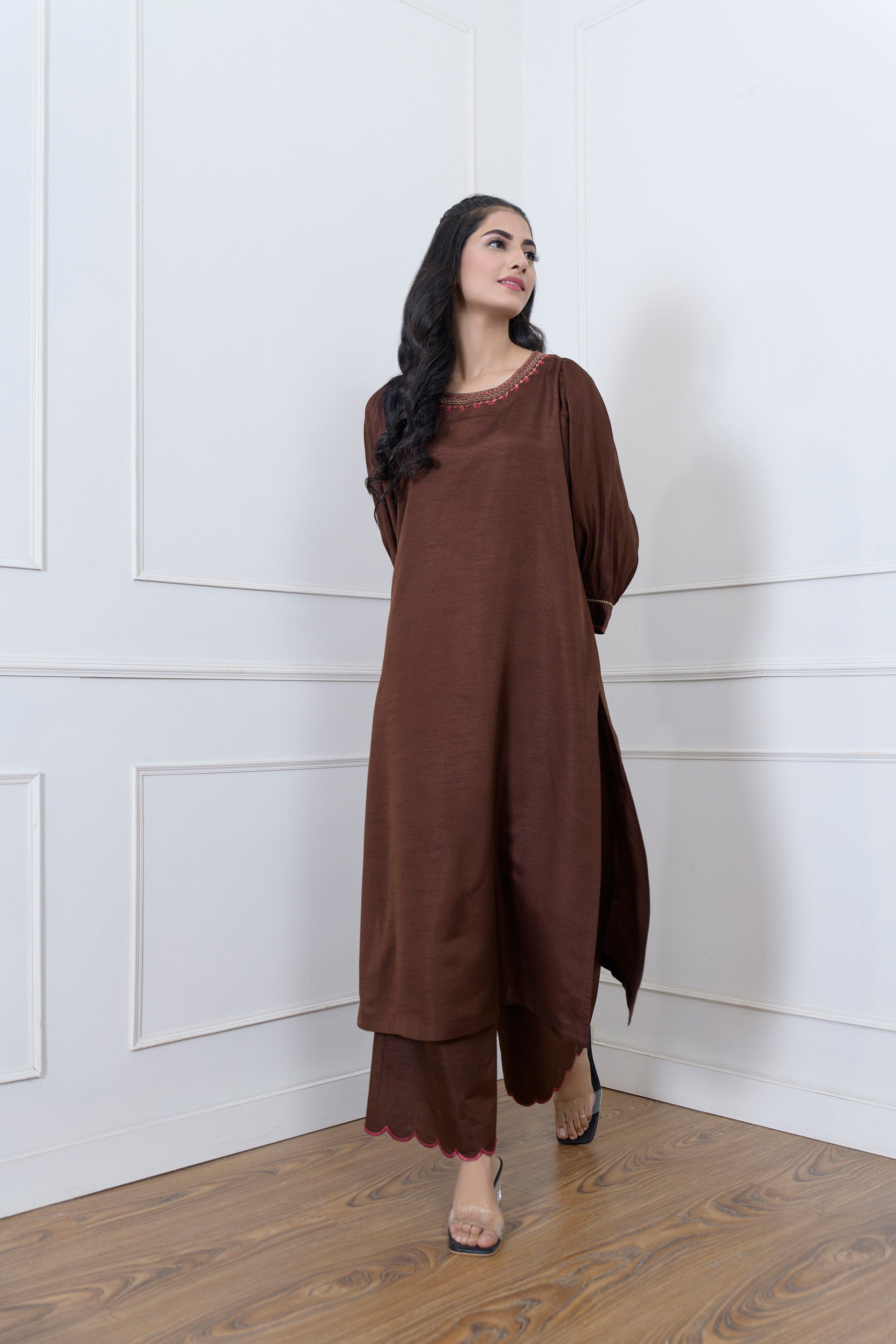 Lavanya The Label Long Sleeves Kurta with Trousers - Absolutely Desi