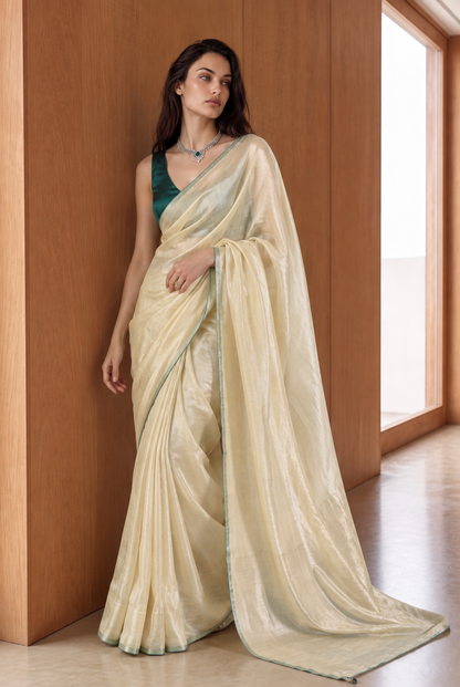 Butter Cream Saree