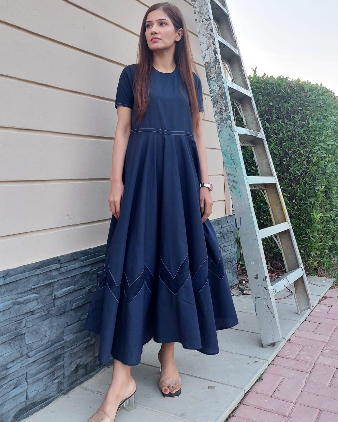 Long length cotton dresses hotsell